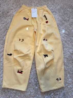 Aelfric Eden Pale Yellow Drawstring Sweatpants